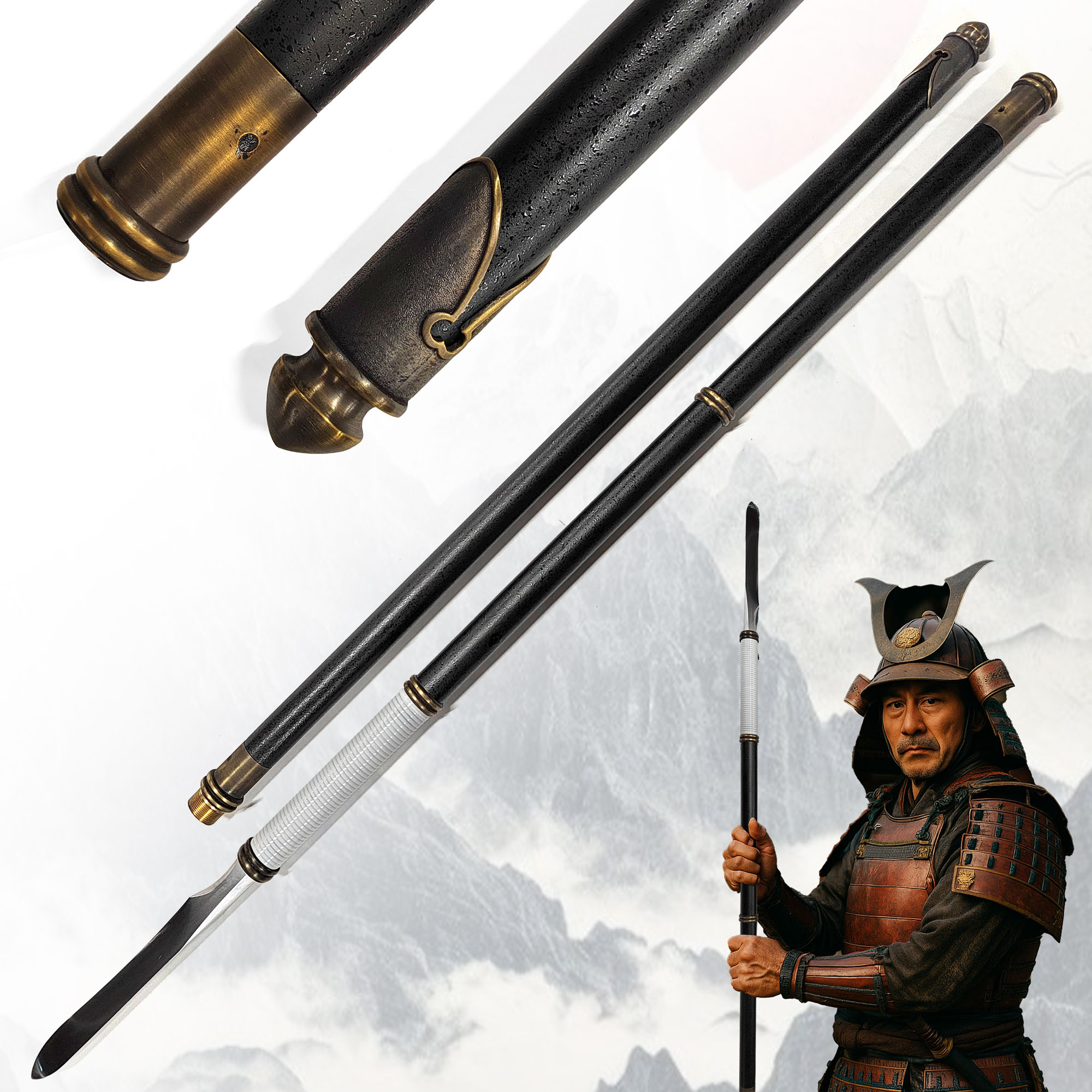 Geschmiedeter Yari Speer